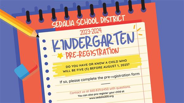 Kindergarten Preregistration banner